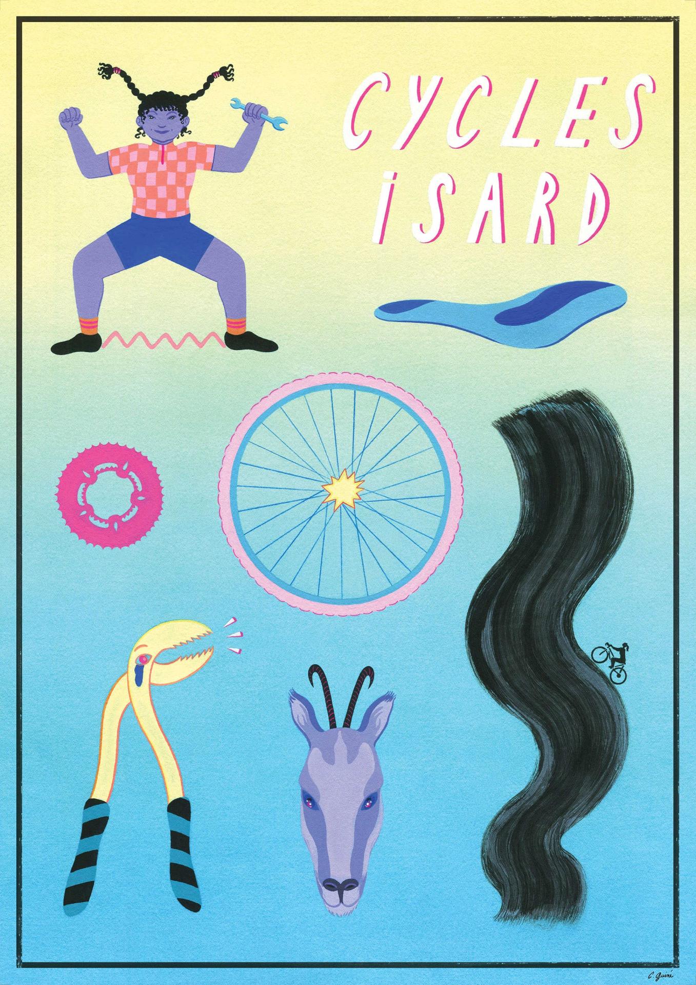 Celina guine affiche cycles isard